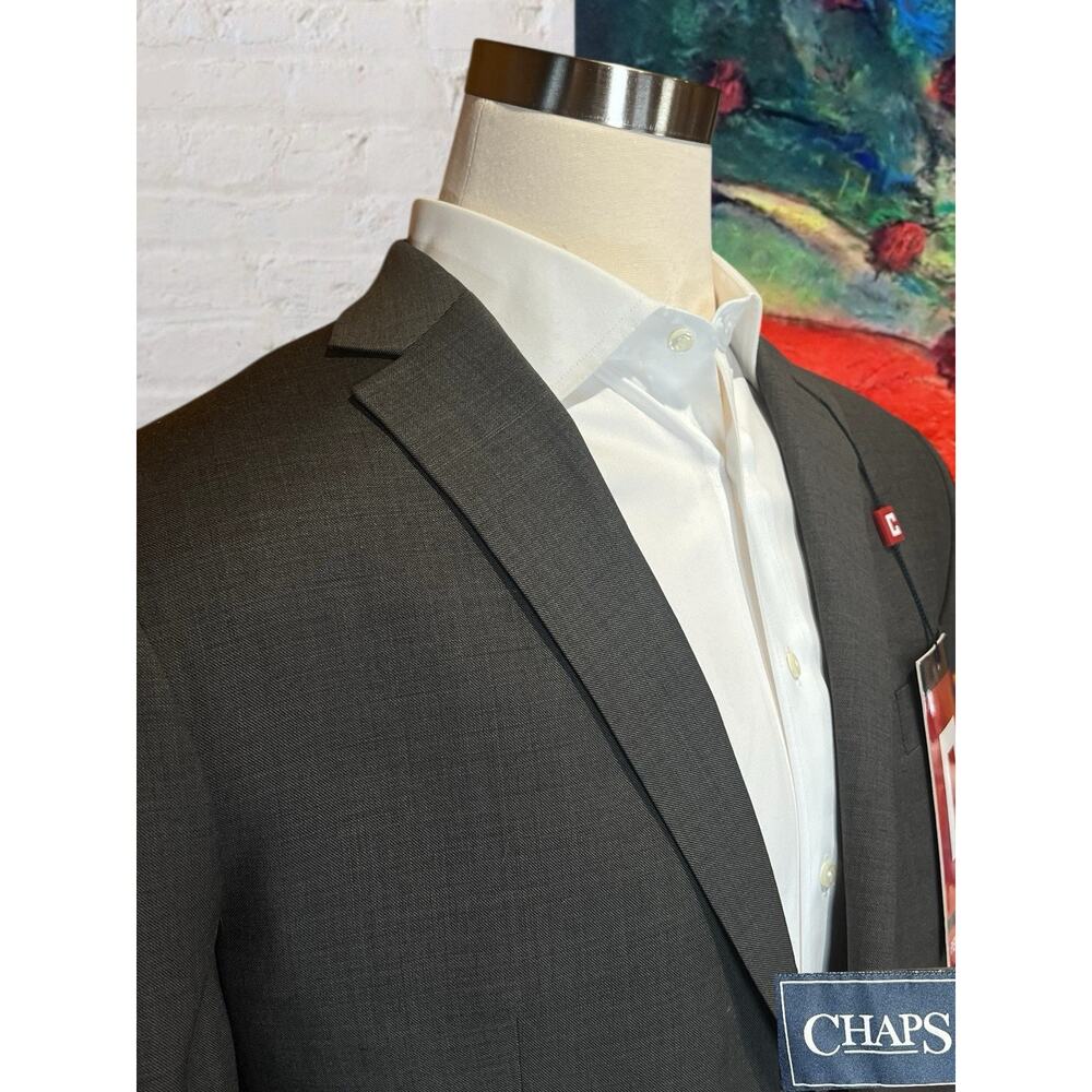 New Chaps Performance 44R Light Brown Nealhead Blazer Jacket Stretch Comfort - Picture 4 of 14